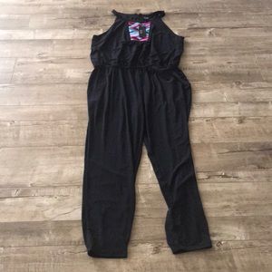 Nicole Miller black one piece jumpsuit